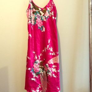 Beautiful Pink Peacock Night Gown 💋